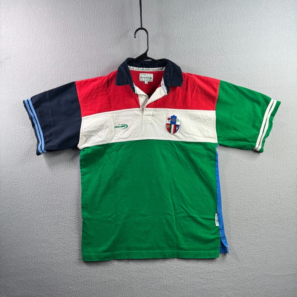 Lansdowne Football Club Rugby Shirt Sz Large Cotton Jersey Polo England Ireland